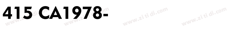 415 CA1978字体转换